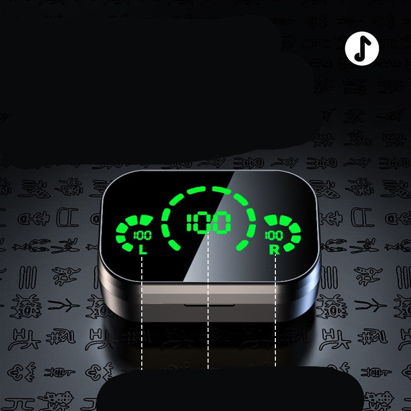 YD03 无线蓝牙耳机 TWS 大屏智能数字显示入耳式呼吸灯